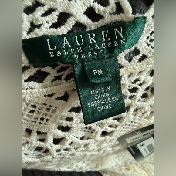 Lauren Ralph Lauren Crocheted Sheath Dress White Size PM - Picture 4 of 5
